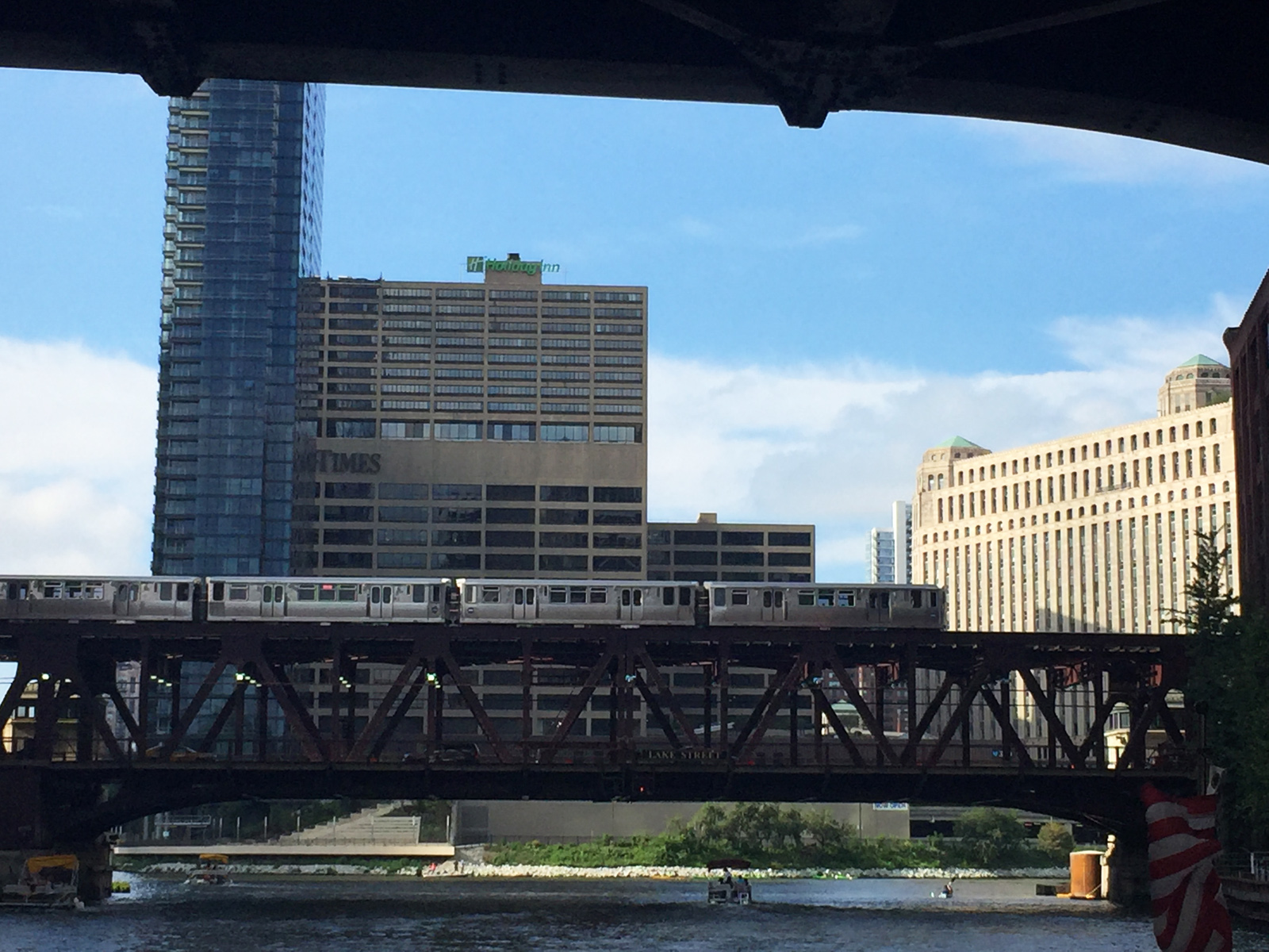 Chicago River and L Train